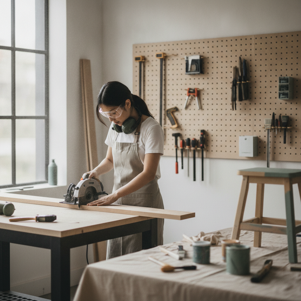 木材カットや塗装など、DIY作業でよく使う技術を学ぶにはどうすれば良いですか？